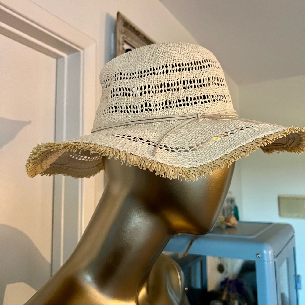 Brand New Ruggie Beige Crochet Sun Hat